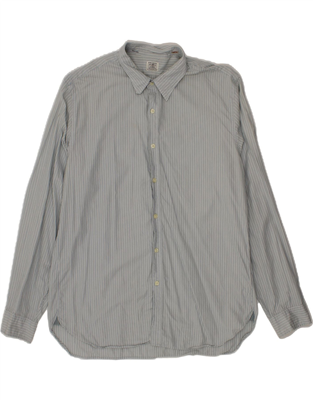 J. CREW Mens Shirt Size 17 17 1/2 XL Blue Striped Vintage J. Crew and Second-Hand J. Crew from Messina Hembry 