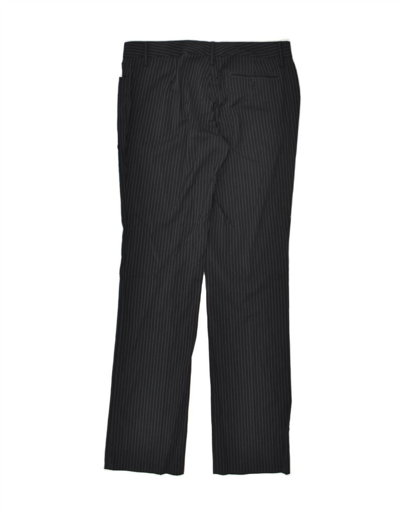 MASSIMO DUTTI Womens Straight Suit Trousers EU 40 Medium W30 L34 Black | Vintage Massimo Dutti | Thrift | Second-Hand Massimo Dutti | Used Clothing | Messina Hembry 