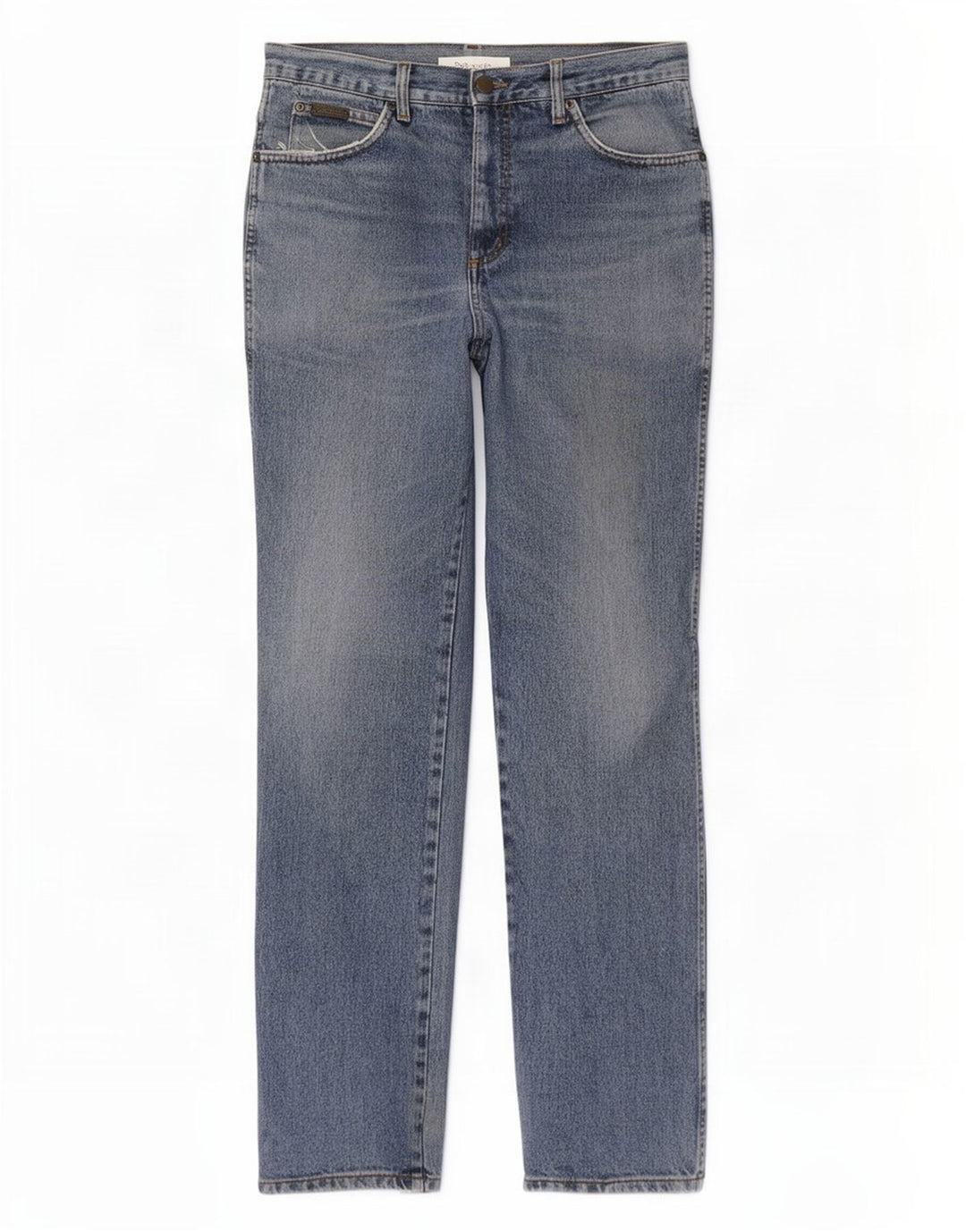 Wrangler Mens Ohio Straight Jeans W32 L32 Blue Cotton