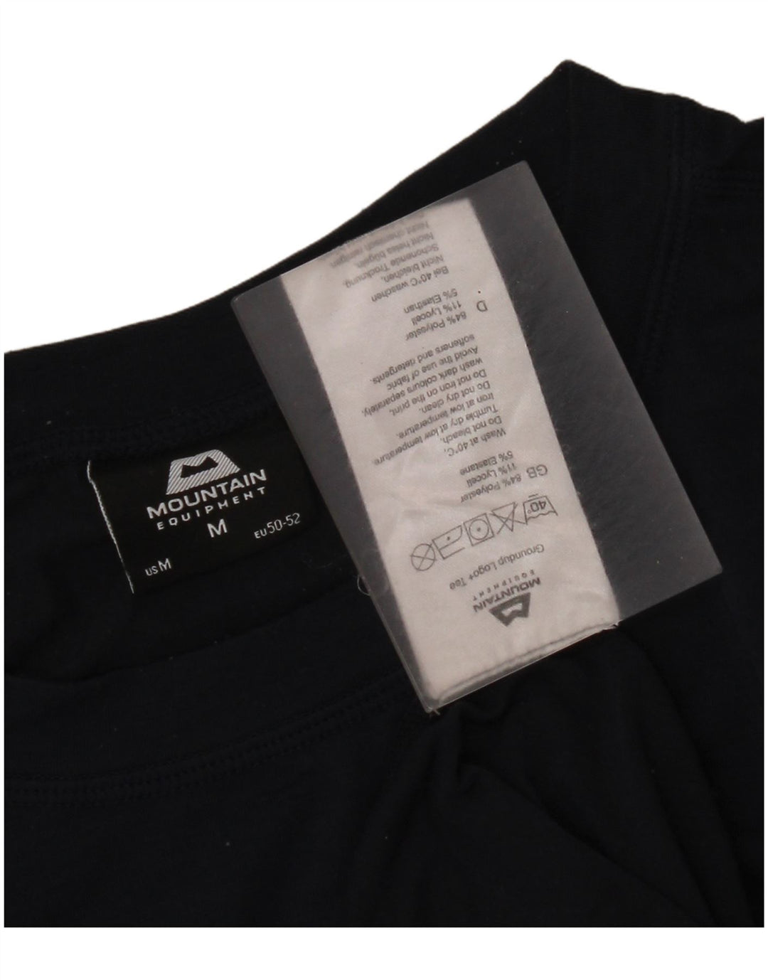 Mountain Equipment Mens Graphic T-Shirt Top Medium Navy Blue Polyester