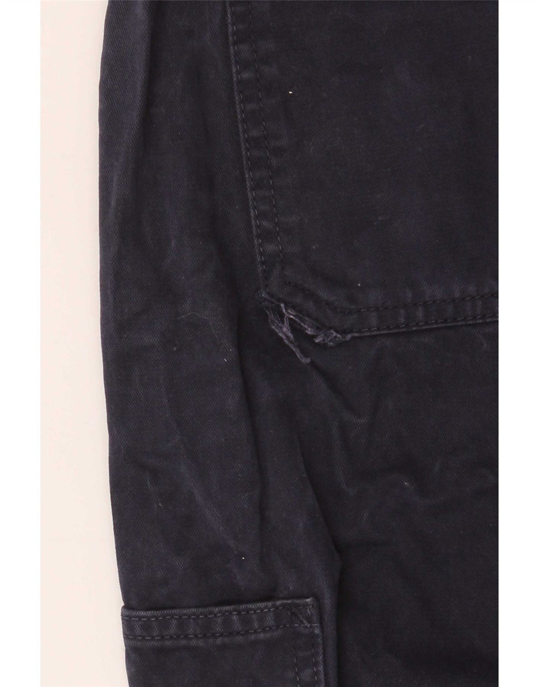 Guess Mens Straight Cargo Trousers W32 L32 Navy Blue