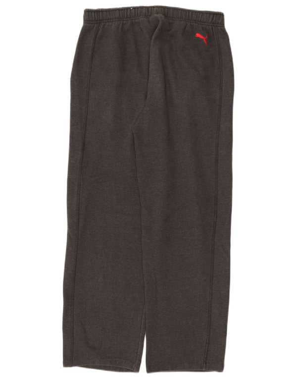 Puma Mens Tracksuit Trousers Medium  Grey Cotton