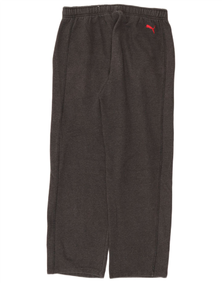 Puma Mens Tracksuit Trousers Medium  Grey Cotton