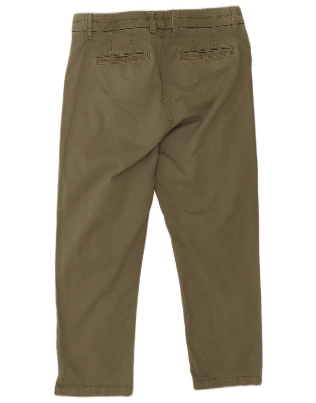 Fat Face Womens Slim Capri Trousers UK 12 Medium W30 L23 Green Cotton