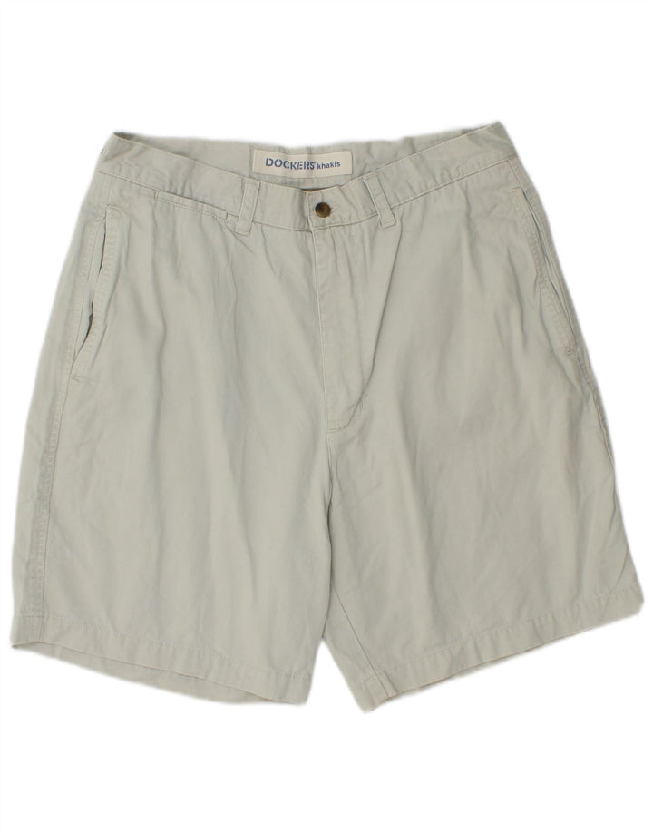DOCKERS Mens Khakis Chino Shorts W34 Large  Blue Cotton