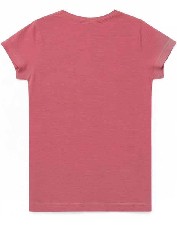 Superdry Womens Graphic T-Shirt Top UK 6 XS Pink Flecked Cotton