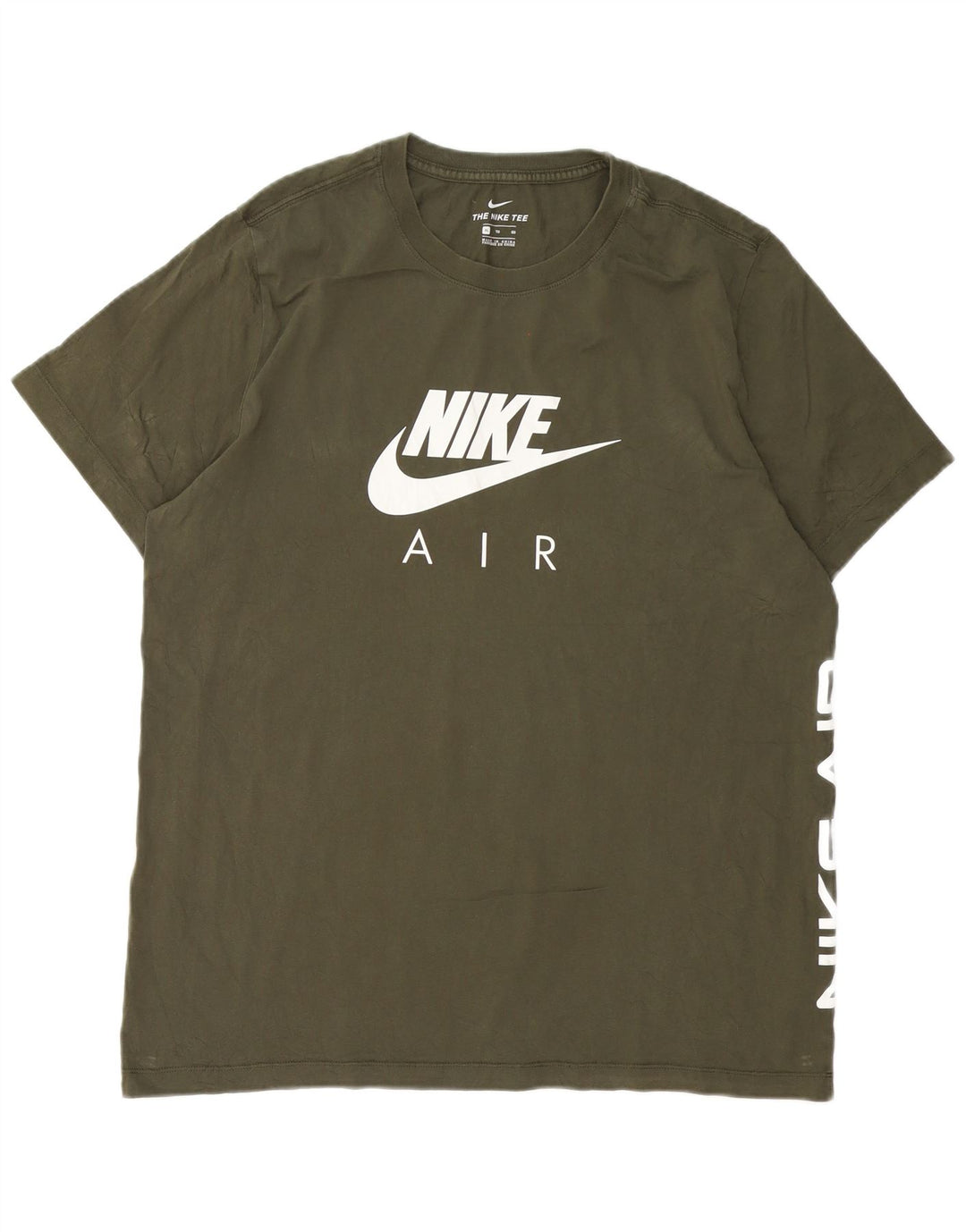 Nike Mens Graphic T-Shirt Top XL Green Cotton