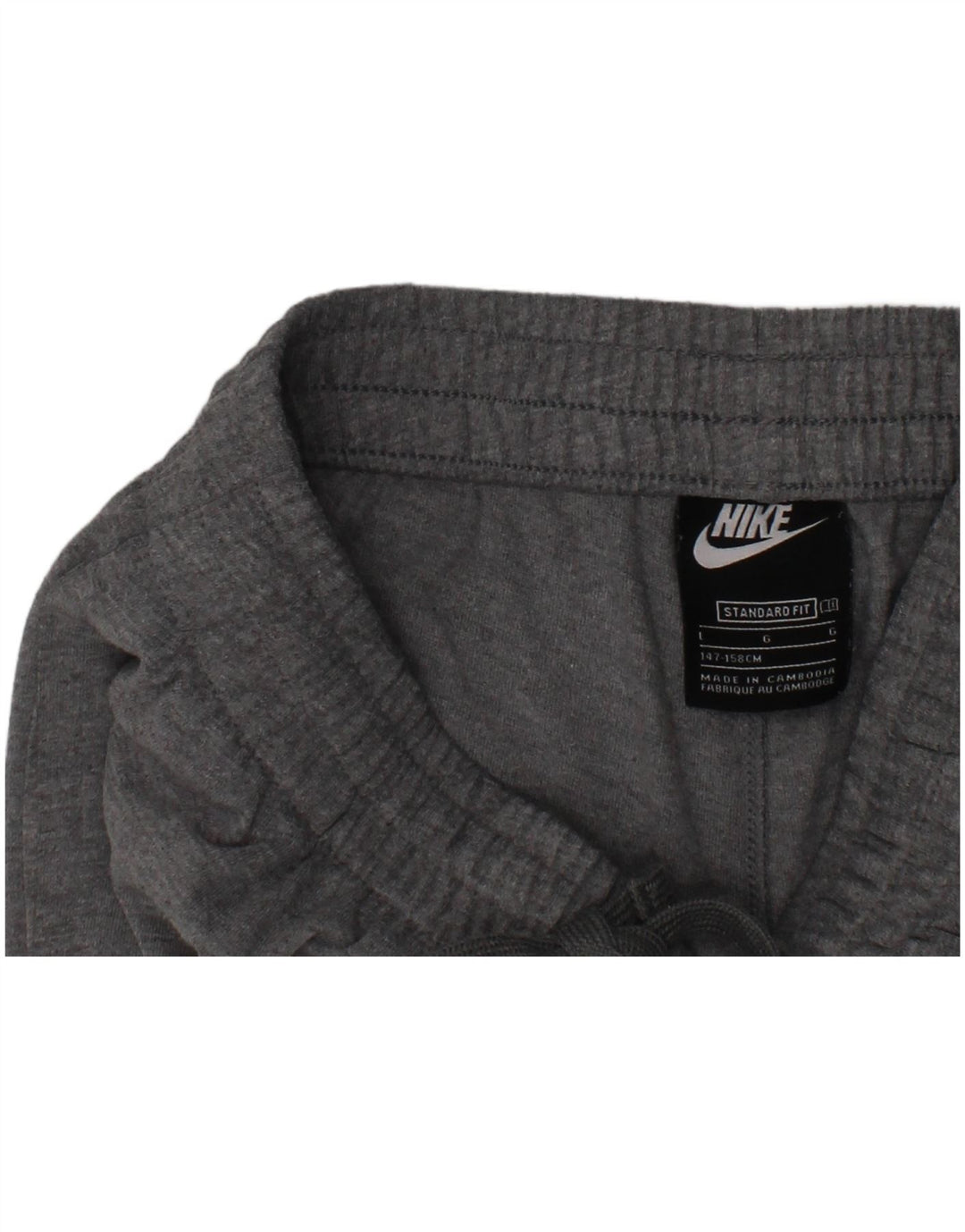 NIKE Boys Standard Fit Sport Shorts 12-13 Years Large  Grey Polyester