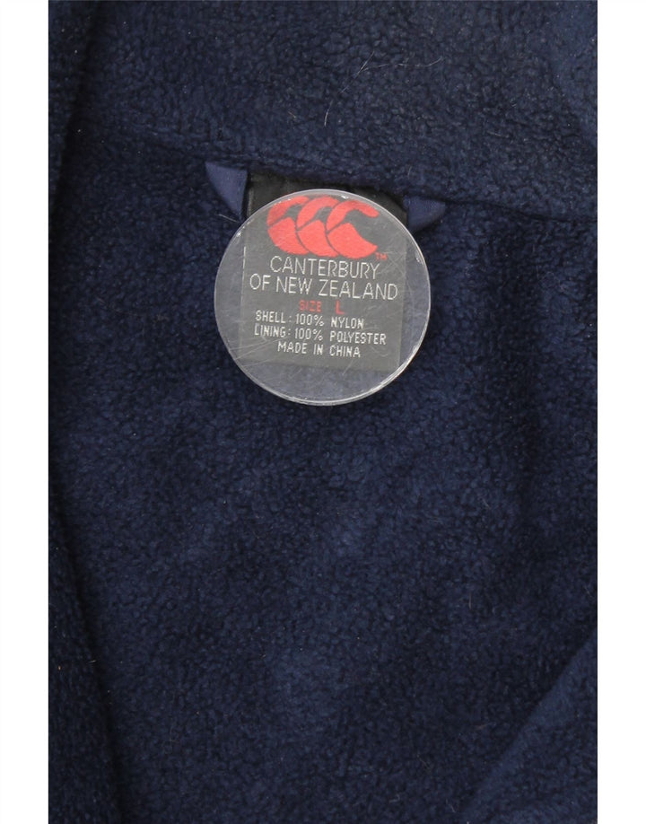 CANTERBURY Mens Windbreaker Coat UK 40 Large Navy Blue Nylon