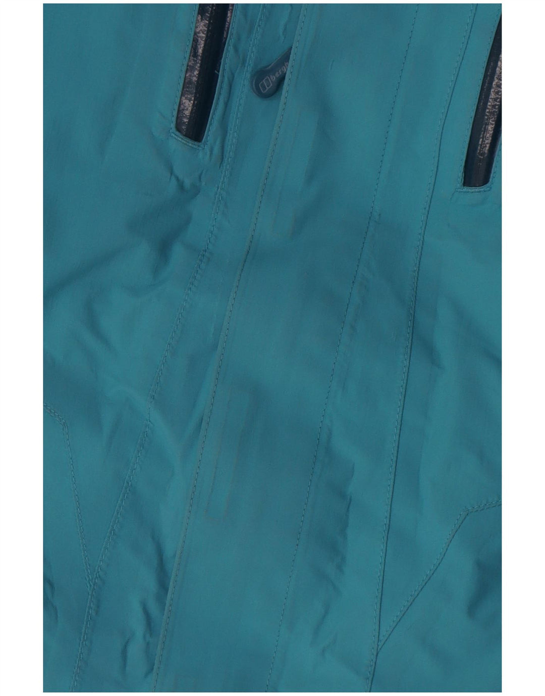 Berghaus Womens Hooded Oversized Rain Jacket UK 10 Small Blue Nylon