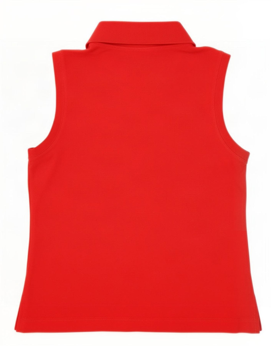 Sergio Tacchini Womens Sleeveless Polo Shirt IT 44 Medium Red