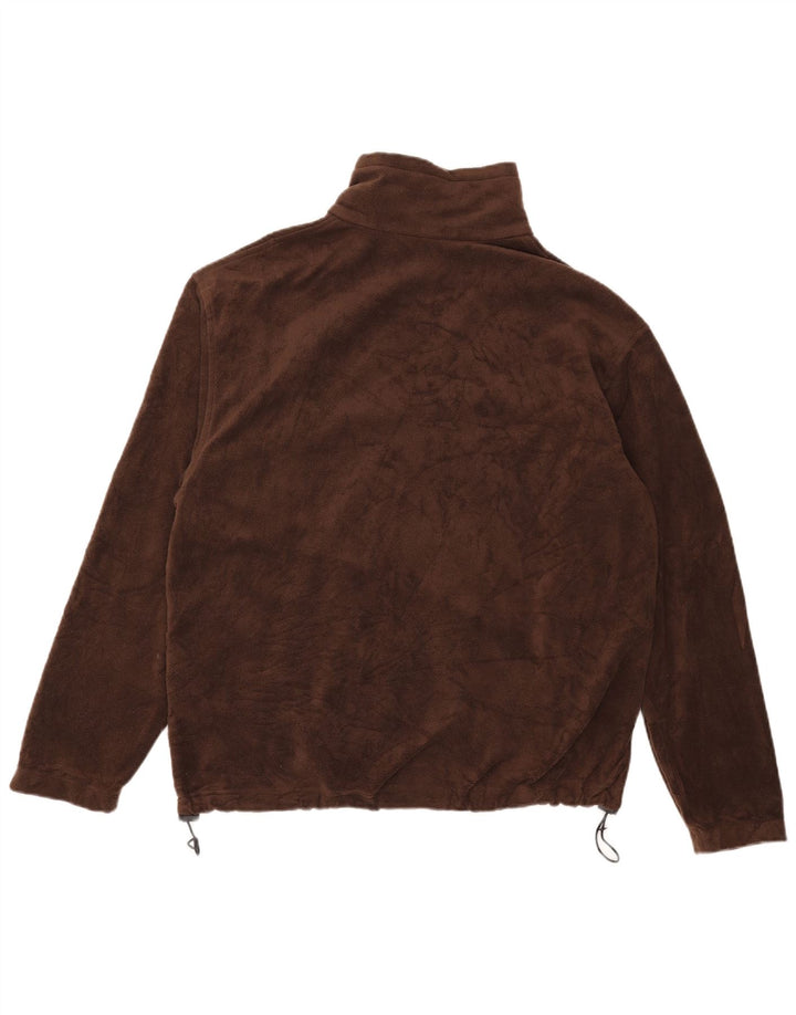 Columbia Mens Fleece Jacket UK 40 Large Brown Polyester