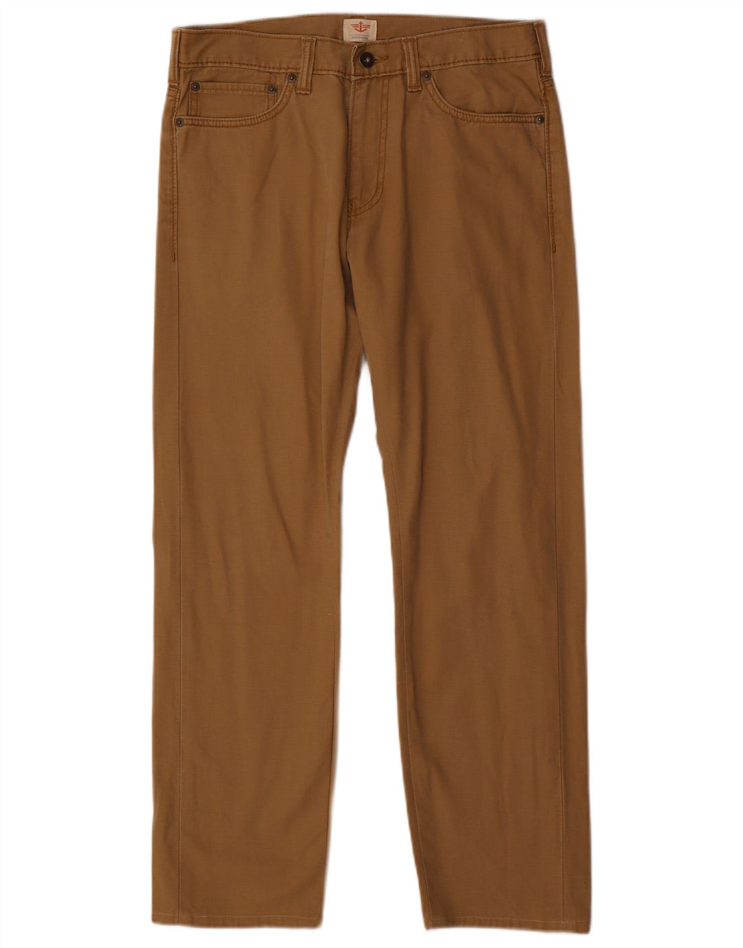 DOCKERS Mens Straight Casual Trousers W30 L27  Beige Cotton