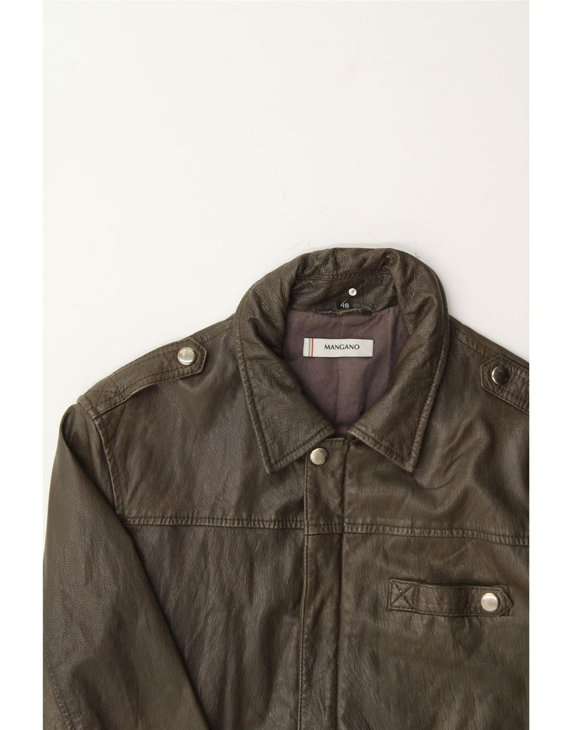 VINTAGE Womens Leather Jacket UK 12 Medium Brown Leather Vintage Vintage and Second-Hand Vintage from Messina Hembry 