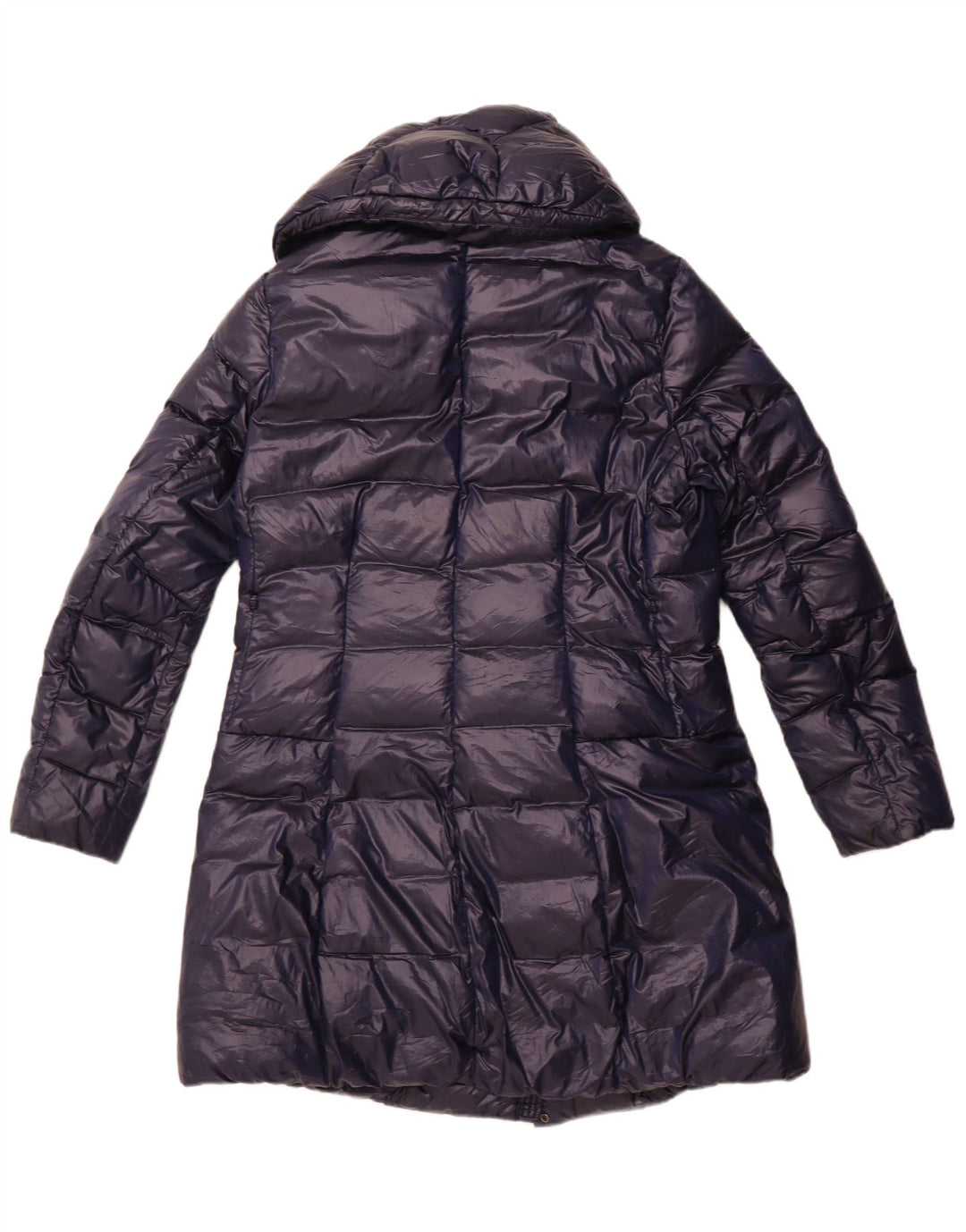 Blauer Womens Hooded Padded Coat UK 18 XL Navy Blue Polyester