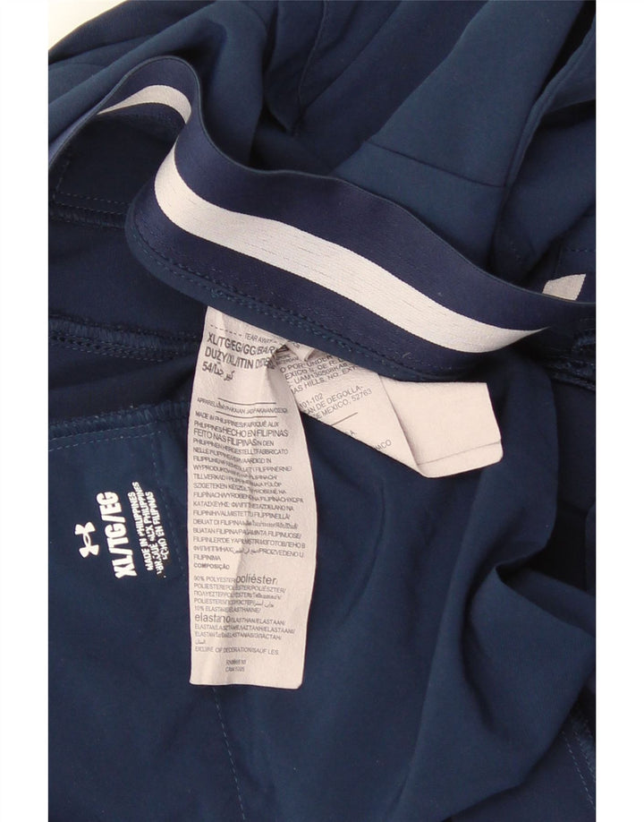 Under Armour Mens Tracksuit Trousers Joggers XL  Navy Blue Polyester