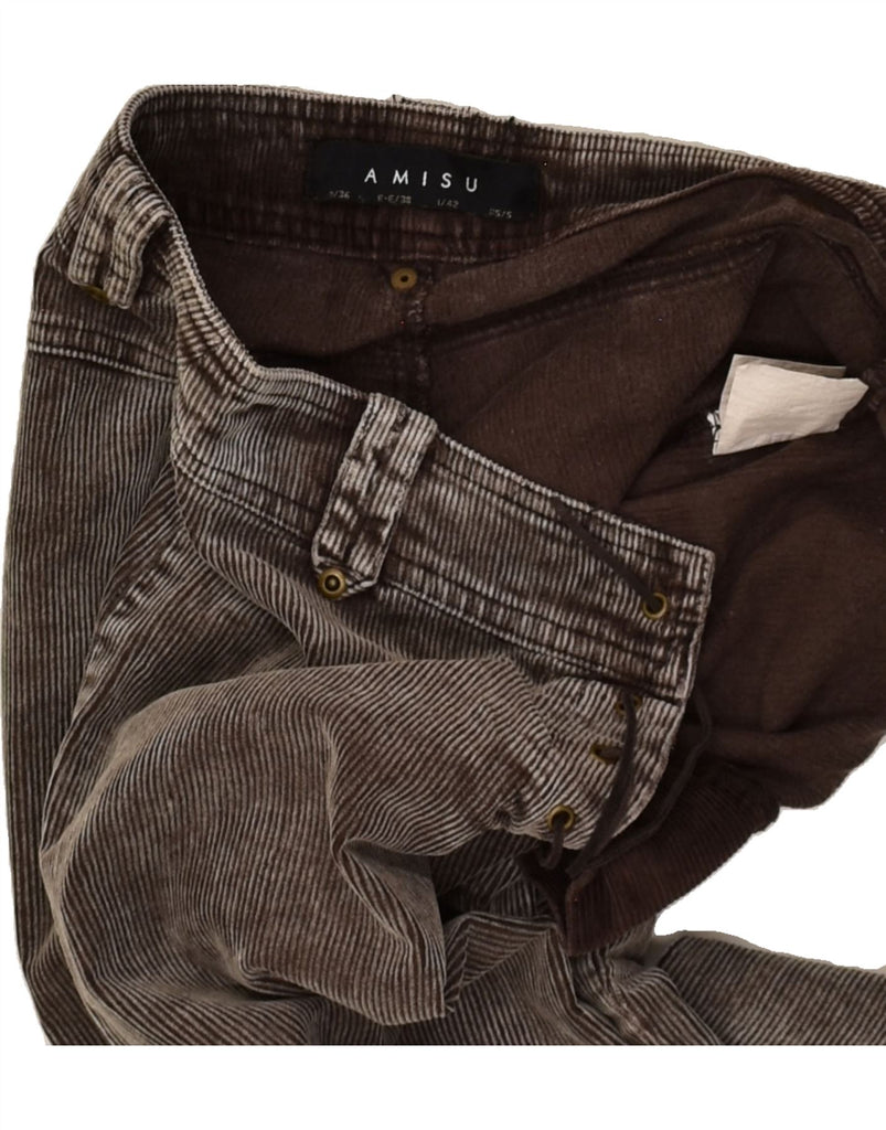 AMISU Womens Flare Corduroy Trousers W36 L30  Brown Cotton | Vintage AMISU | Thrift | Second-Hand AMISU | Used Clothing | Messina Hembry 