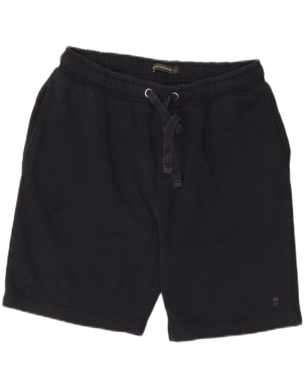 French Connection Mens Sport Shorts Large  Navy Blue Cotton