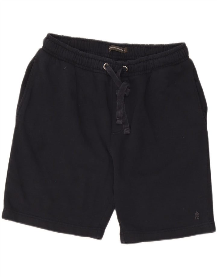 French Connection Mens Sport Shorts Large  Navy Blue Cotton
