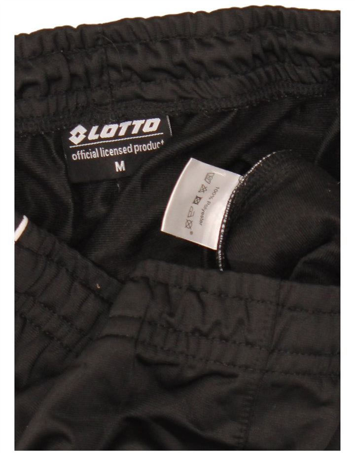 Lotto Mens Tracksuit Trousers Medium Black Polyester