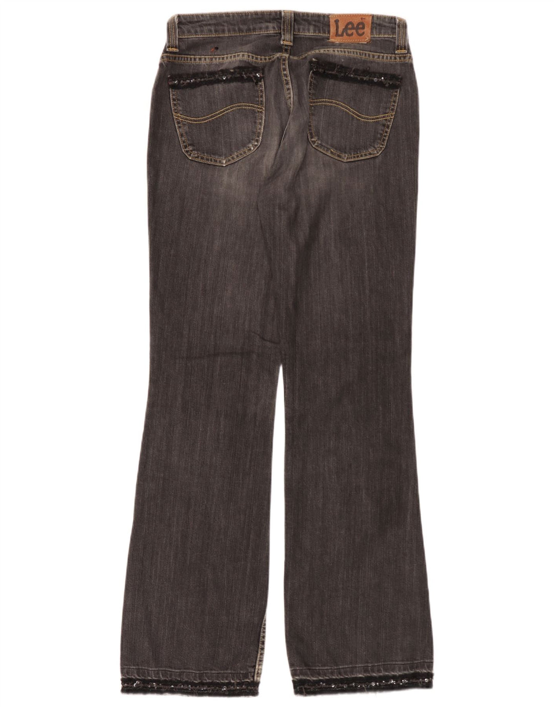 Lee Womens Desoto Bootcut Jeans W32 L33 Grey Cotton