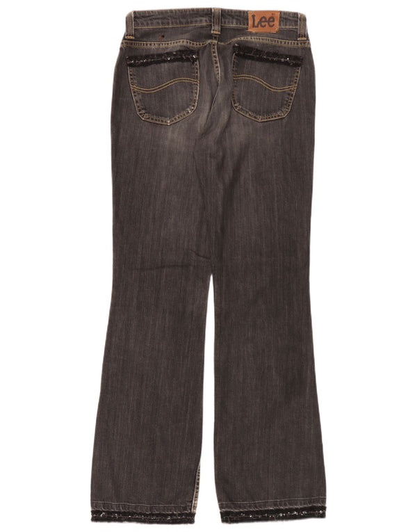Lee Womens Desoto Bootcut Jeans W32 L33 Grey Cotton