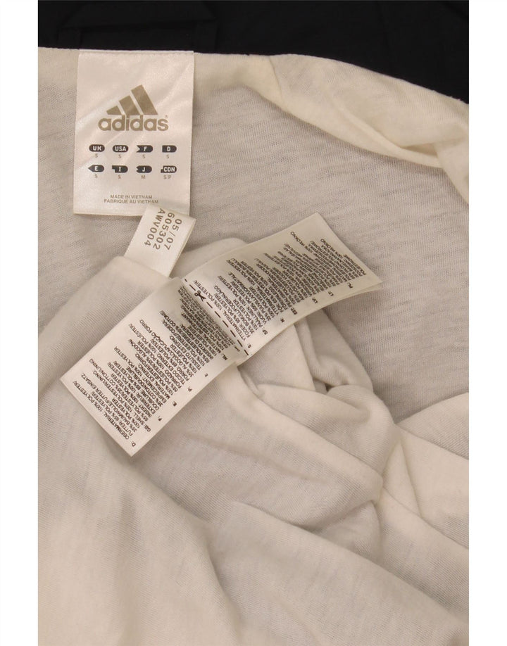 Adidas Mens Tracksuit Top Jacket Small Navy Blue Colourblock Polyester