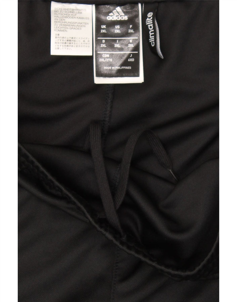 ADIDAS Mens Climalite Tracksuit Trousers 2XL  Black Polyester Vintage Adidas and Second-Hand Adidas from Messina Hembry 