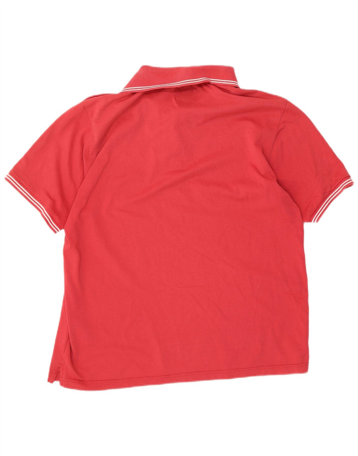 CHAMPION Mens Easy Fit Polo Shirt Large Red