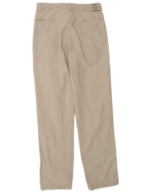 Murphy & Nye Mens Straight Casual Trousers W32 L34 Beige Cotton