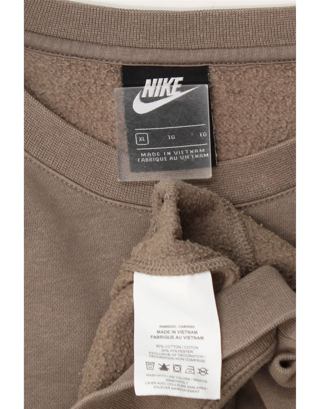 Nike Mens Sweatshirt Jumper XL Grey Cotton