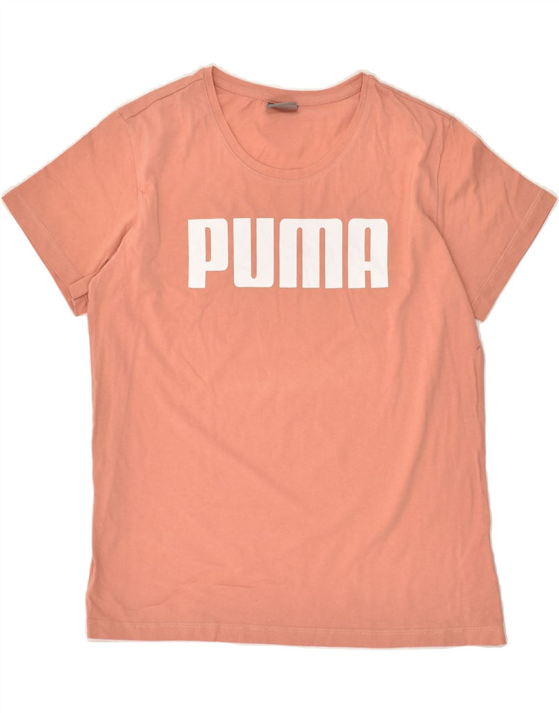 PUMA Womens Graphic T-Shirt Top UK 8 Small  Pink Cotton | Vintage Puma | Thrift | Second-Hand Puma | Used Clothing | Messina Hembry 