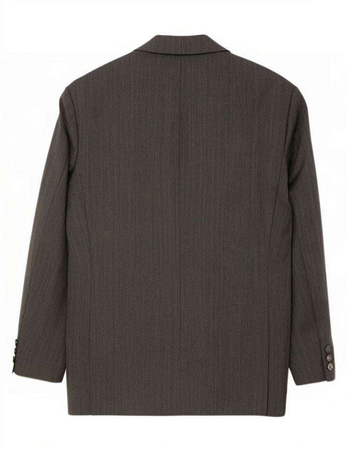 Marks & Spencer Mens St. Michael Blazer Jacket UK 48 2XL Grey Herringbone
