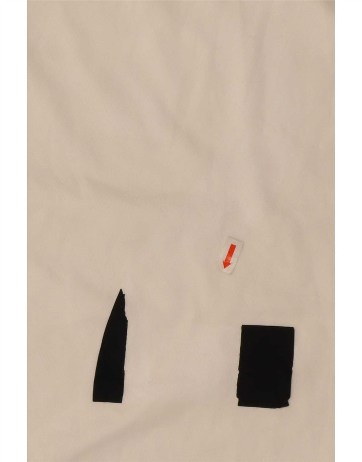 New Balance Mens T-Shirt Top XL White Colourblock Polyester
