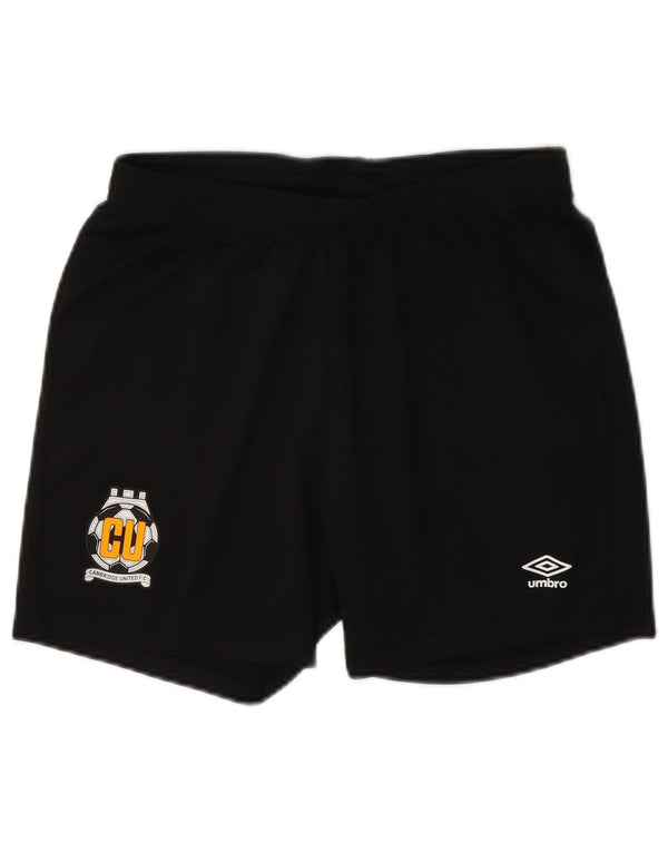 Umbro Boys Cambridge United F.C. Graphic Sport Shorts 13-14 Years XL Black