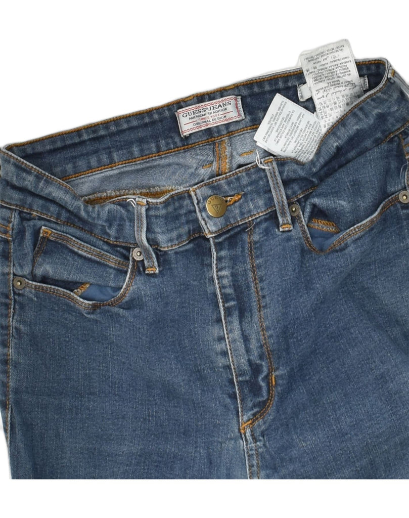 GUESS Womens Slim Jeans W30 L29 Blue Cotton | Vintage Guess | Thrift | Second-Hand Guess | Used Clothing | Messina Hembry 