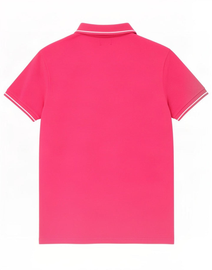 Pierre Cardin Mens Polo Shirt Medium Pink Cotton