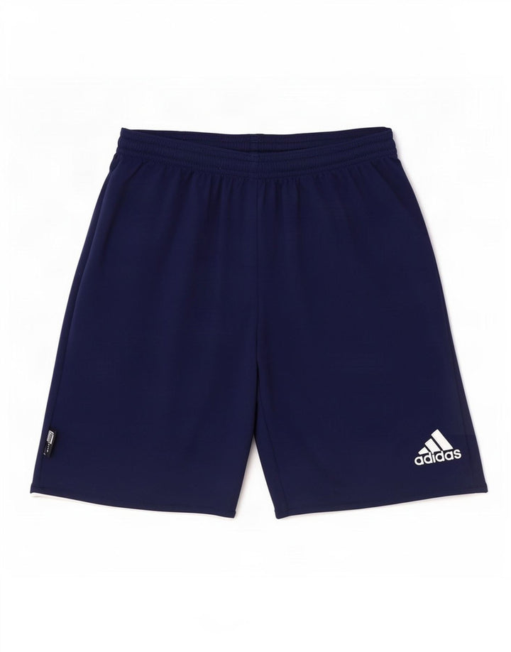 Adidas Mens Climalite Sport Shorts Small Navy Blue Polyester