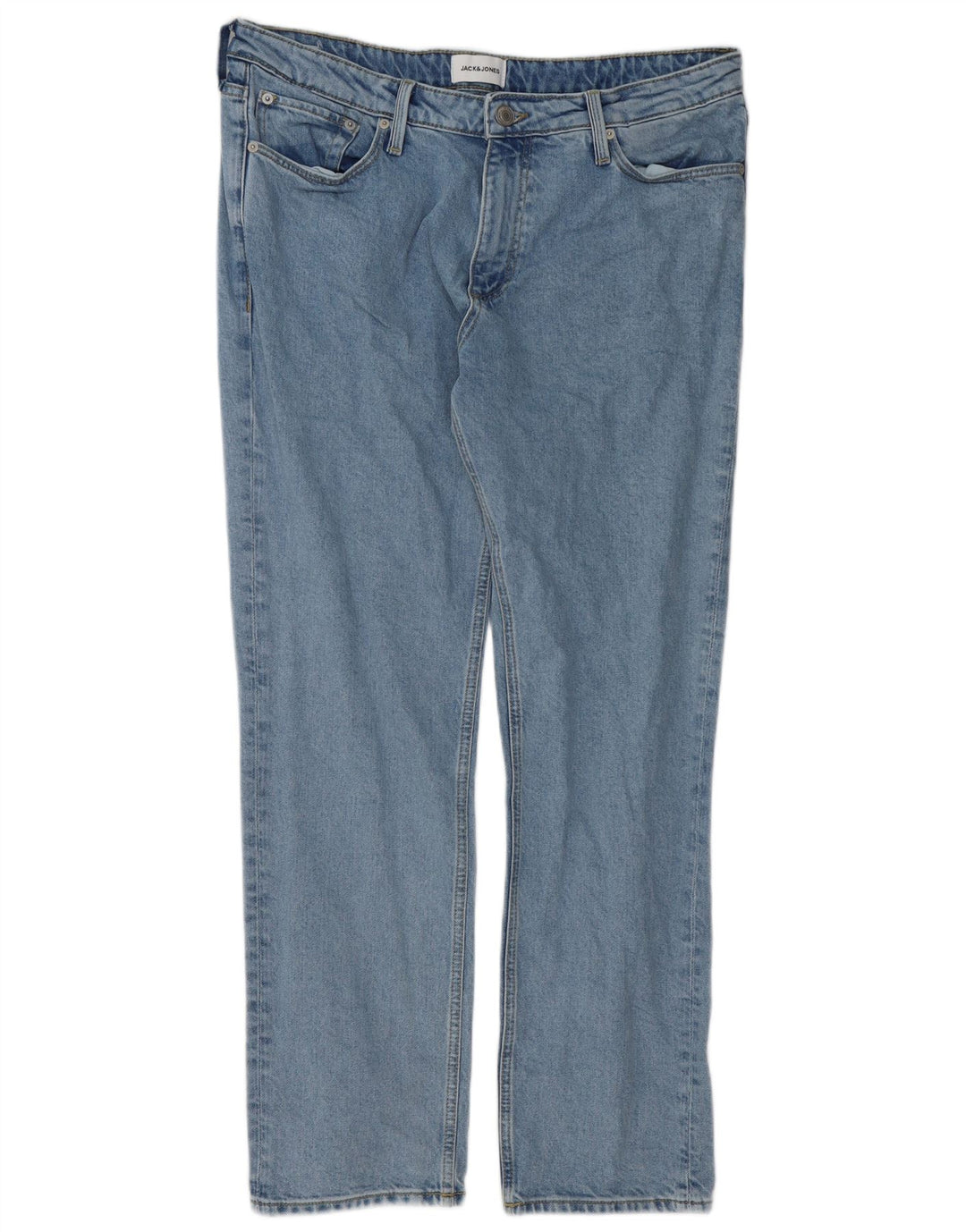 Jack & Jones Mens Straight Jeans W34 L30 Blue