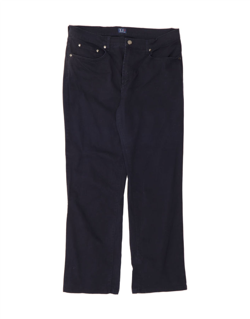TRUSSARDI Mens Straight Jeans W36 L30 Navy Blue Cotton Vintage Trussardi and Second-Hand Trussardi from Messina Hembry 