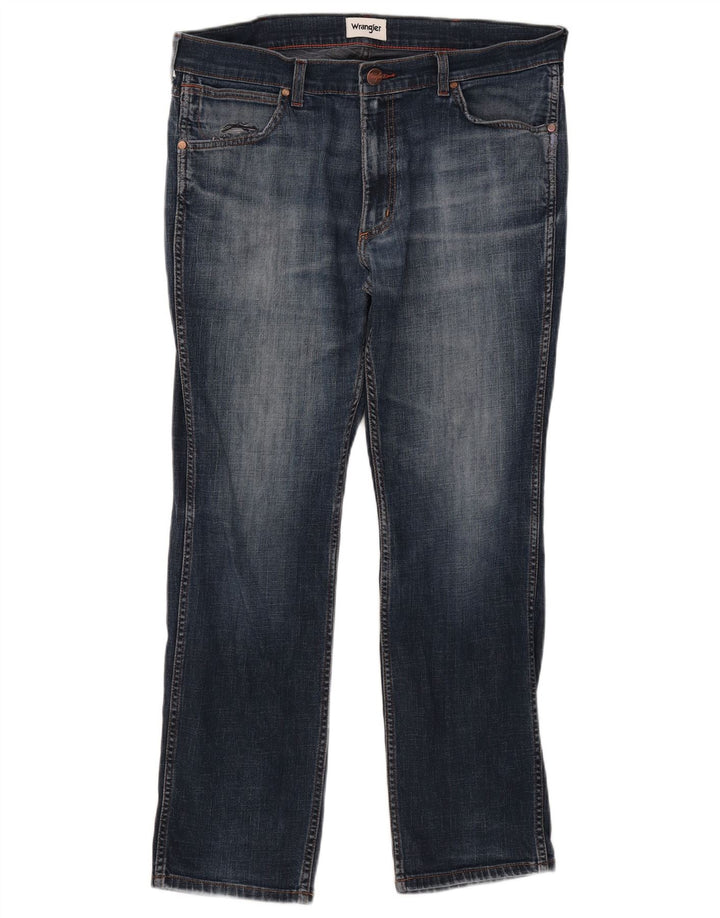 Wrangler Mens Slim Jeans W35 L29 Navy Blue