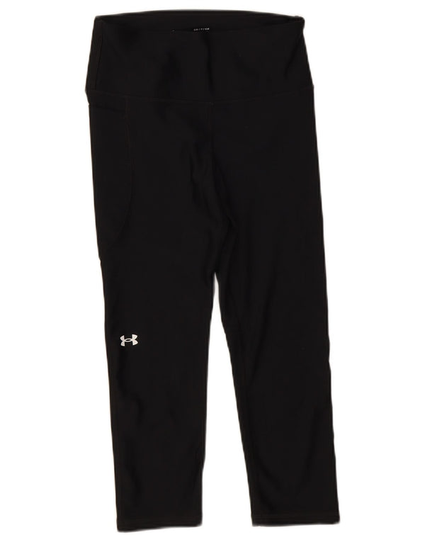 Under Armour Womens Capri Leggings UK 8 Small Black