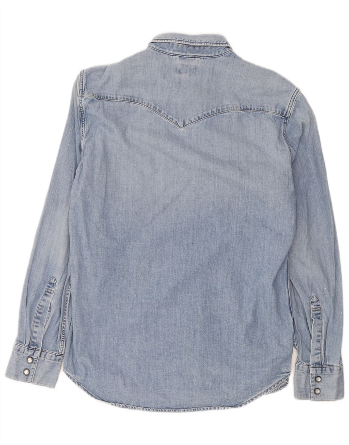 Levi's Mens Denim Shirt Medium Blue Cotton