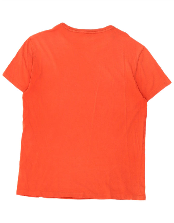 Polo Ralph Lauren Mens T-Shirt Top Medium Orange Cotton