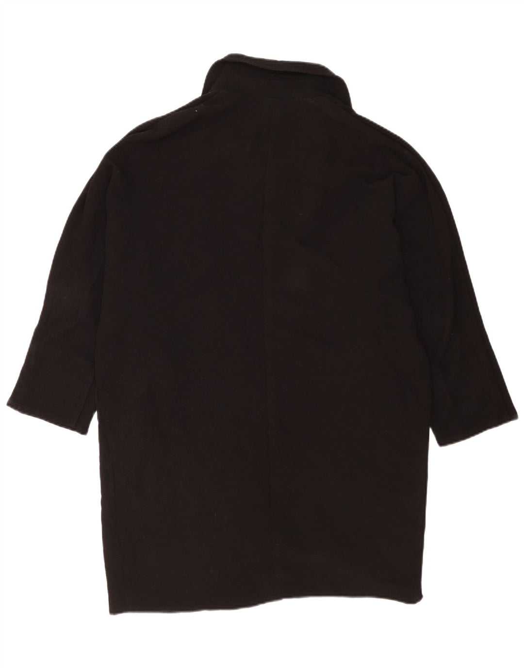 Topshop Womens Oversized Overcoat UK 12 Medium Black Polyester