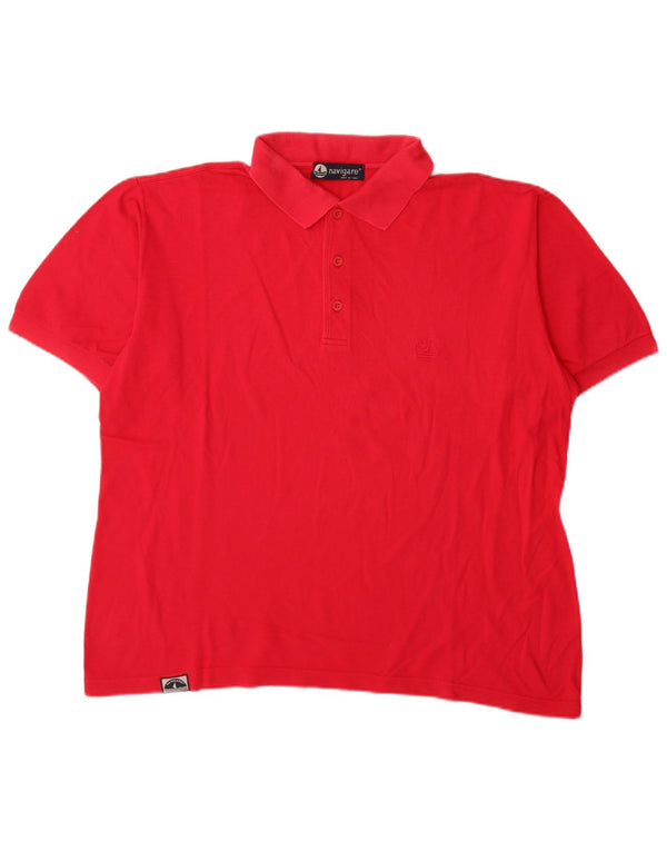 Navigare Mens Polo Shirt 2XL Red Cotton