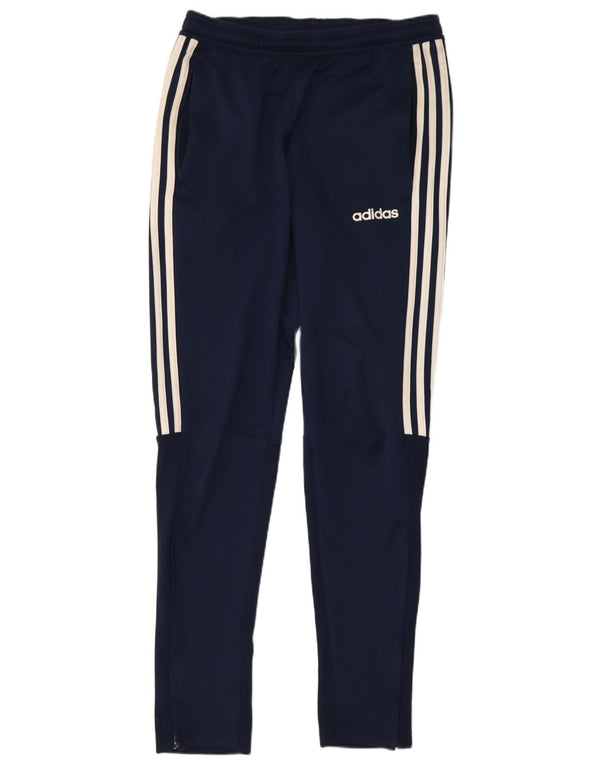 Adidas Mens Climalite Tracksuit Trousers Small Navy Blue Polyester