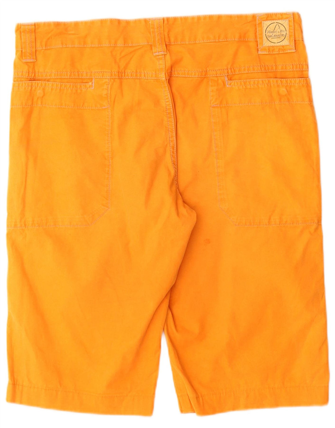 Murphy & Nye Mens Sailmakers Chino Shorts W33 Medium Orange Cotton