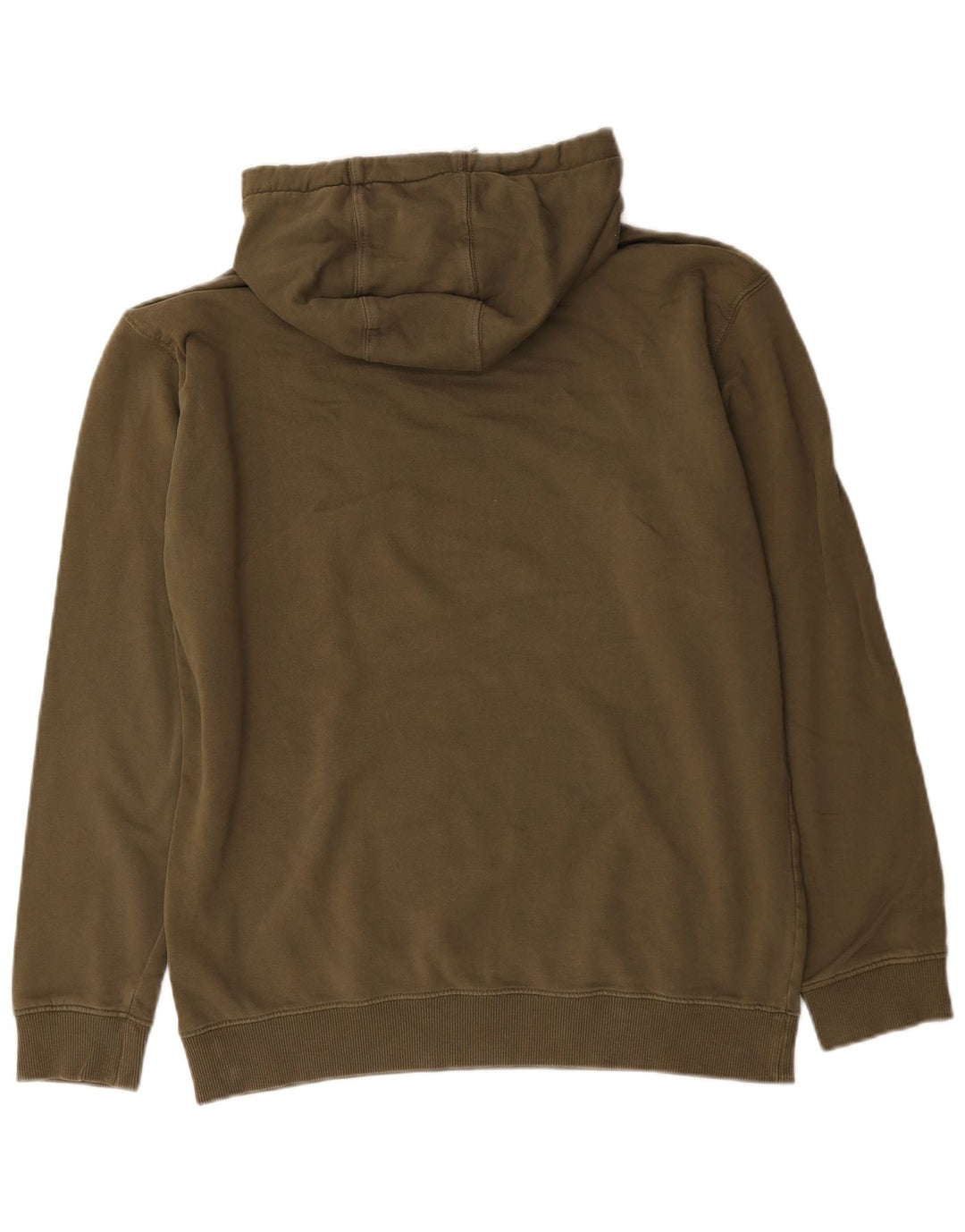 Vans Mens Graphic Hoodie Jumper Large Khaki Cotton