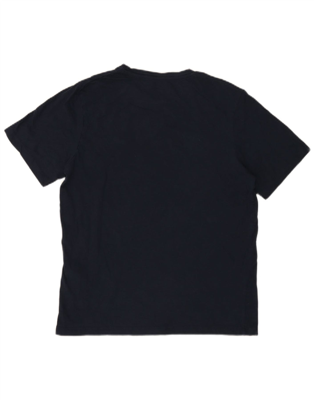 Jack & Jones Mens Graphic T-Shirt Top Medium Navy Blue Cotton